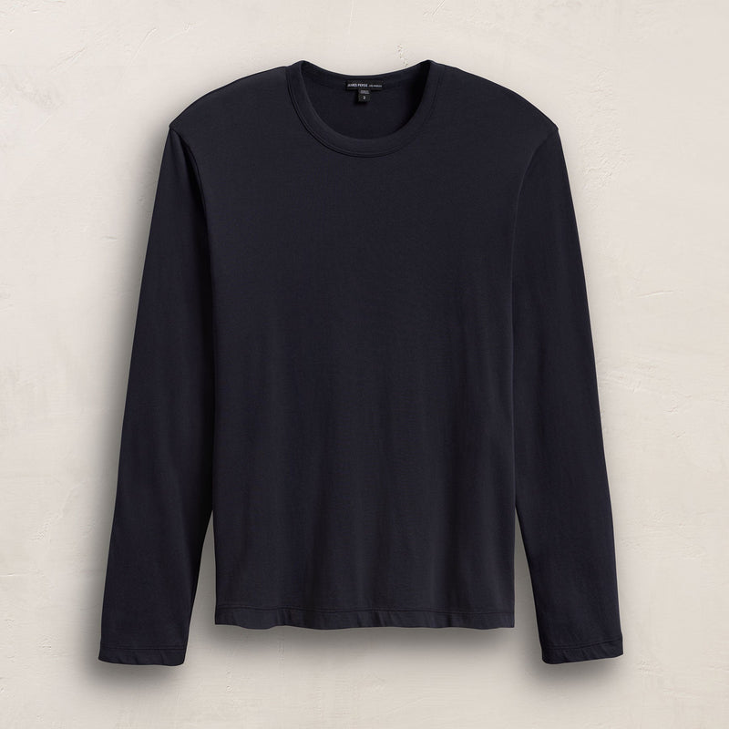 Brushed Lotus Long Sleeve Crew in Deep | James Perse Los Angeles