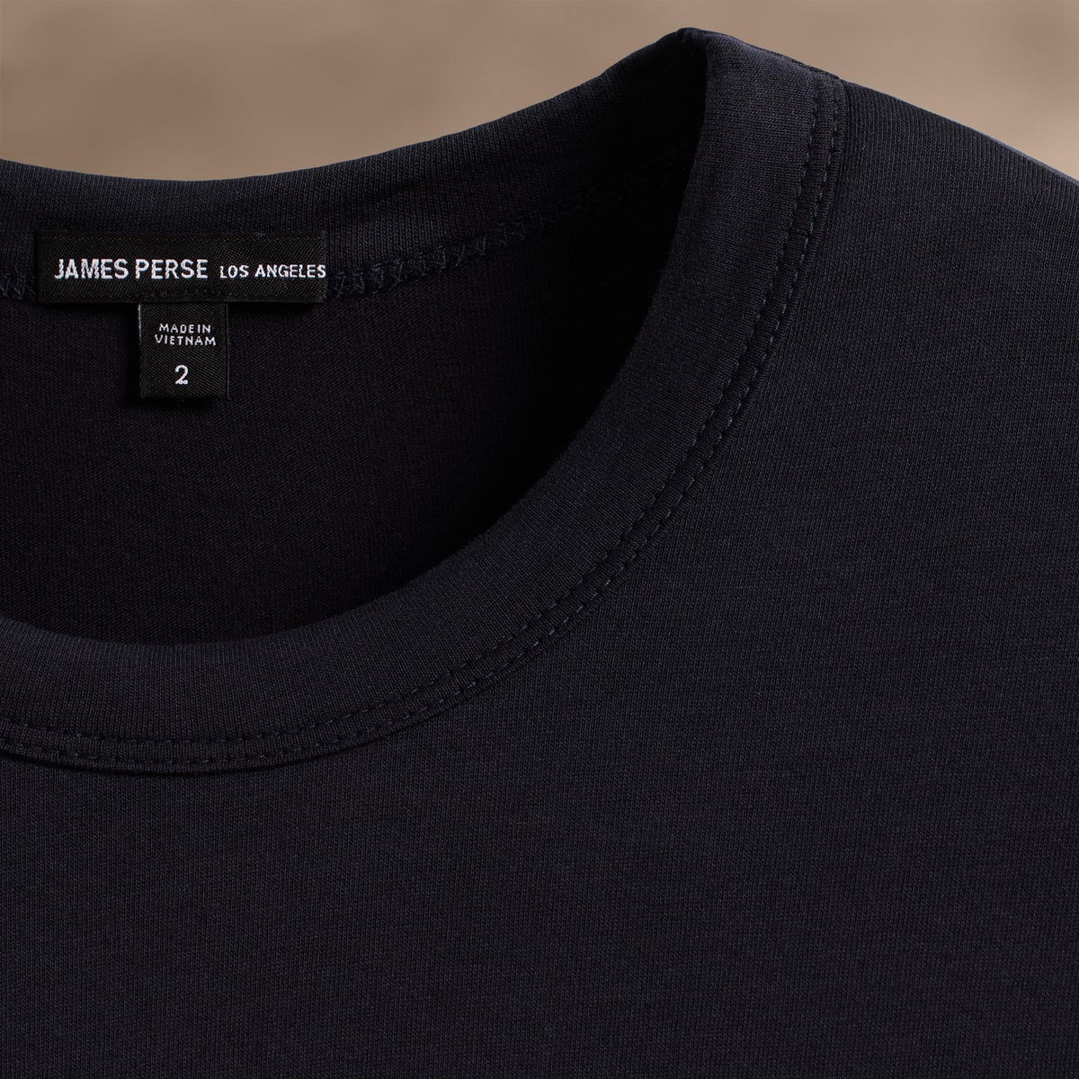 Brushed Lotus Long Sleeve Crew in Deep | James Perse Los Angeles