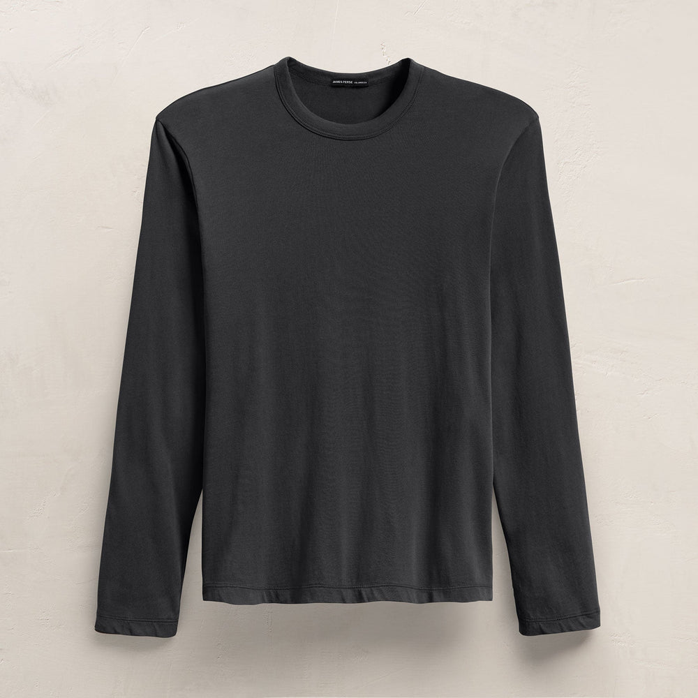 Brushed Lotus Long Sleeve Crew in Magma | James Perse Los Angeles
