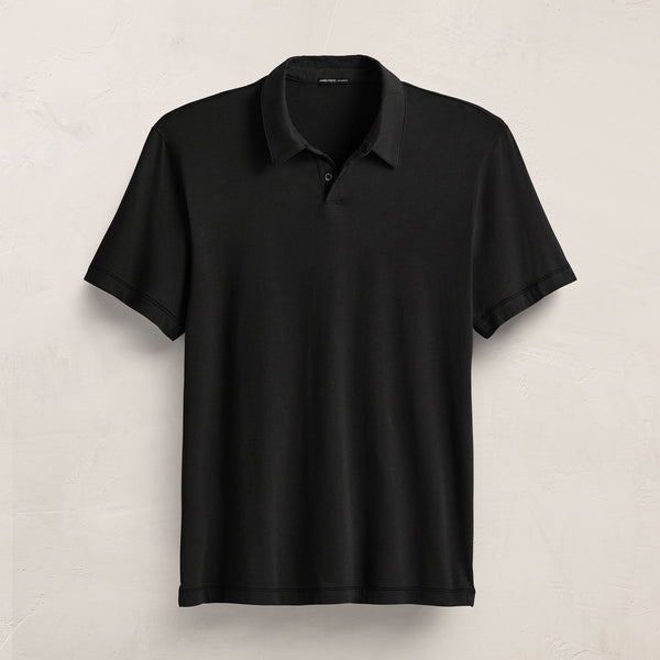 Brushed Lotus Polo - Black