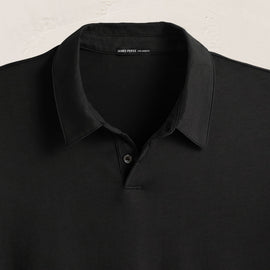 Brushed Lotus Polo - Black