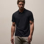 Brushed Lotus Polo in Black | James Perse Los Angeles