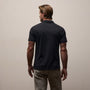 Brushed Lotus Polo in Black | James Perse Los Angeles