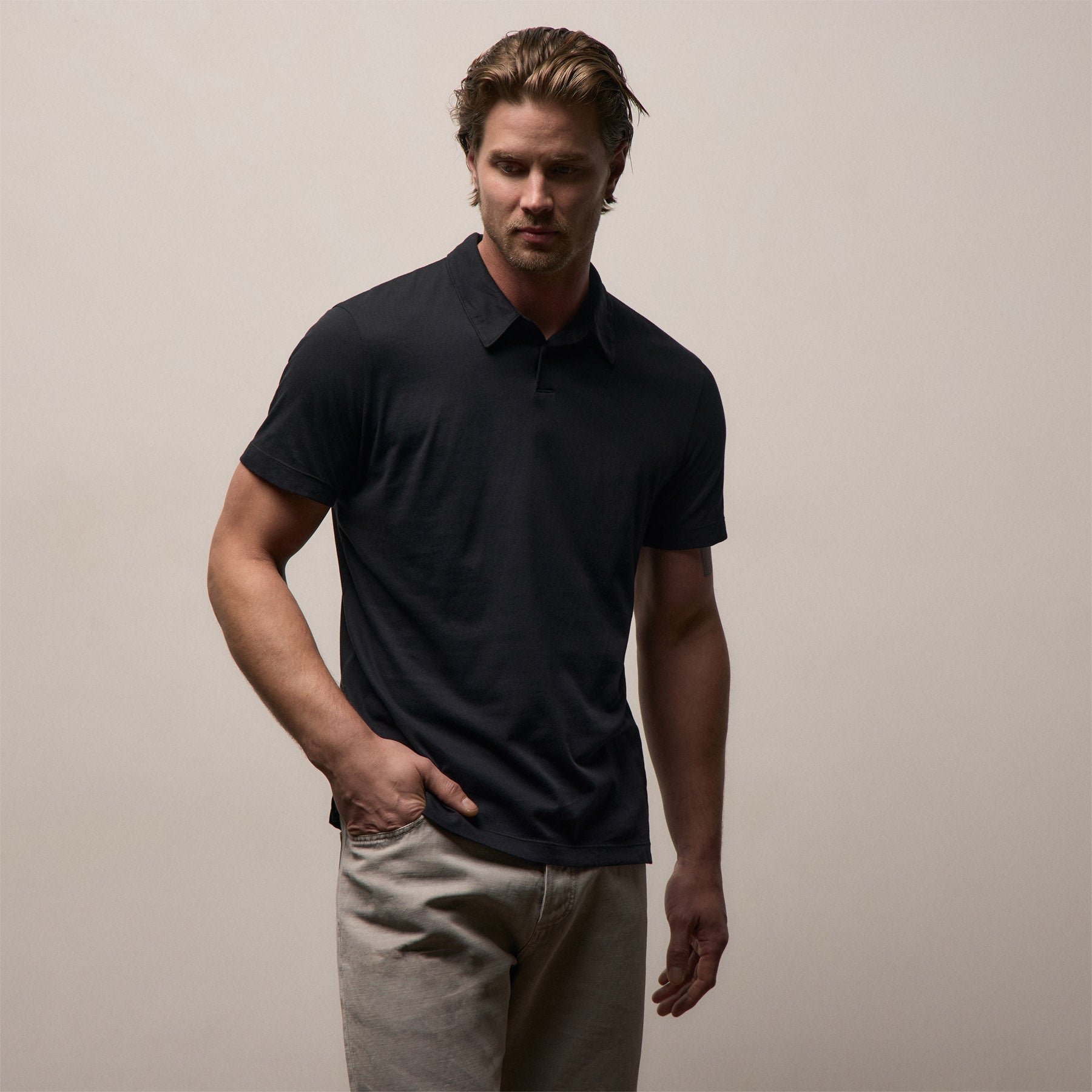 Brushed Lotus Polo from James Perse - $195