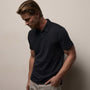 Brushed Lotus Polo in Black | James Perse Los Angeles
