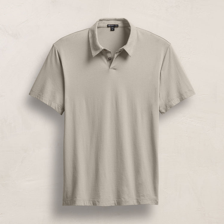 Brushed Lotus Polo in Concrete | James Perse Los Angeles