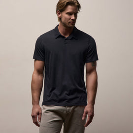 Brushed Lotus Polo in Deep | James Perse Los Angeles