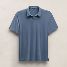 Brushed Lotus Polo in Danube | James Perse Los Angeles