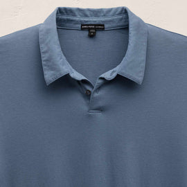 Brushed Lotus Polo in Danube | James Perse Los Angeles