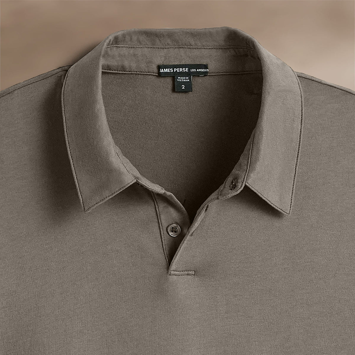 Brushed Lotus Polo in Granite | James Perse Los Angeles