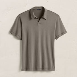 Brushed Lotus Polo in Granite | James Perse Los Angeles