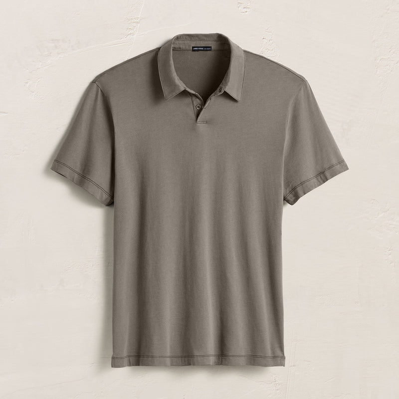Brushed Lotus Polo in Granite | James Perse Los Angeles