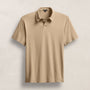 Brushed Lotus Polo in Light Khaki | James Perse Los Angeles