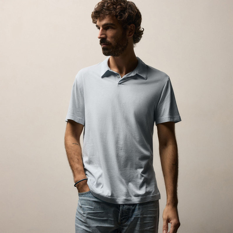 Brushed Lotus Polo in Memory | James Perse Los Angeles