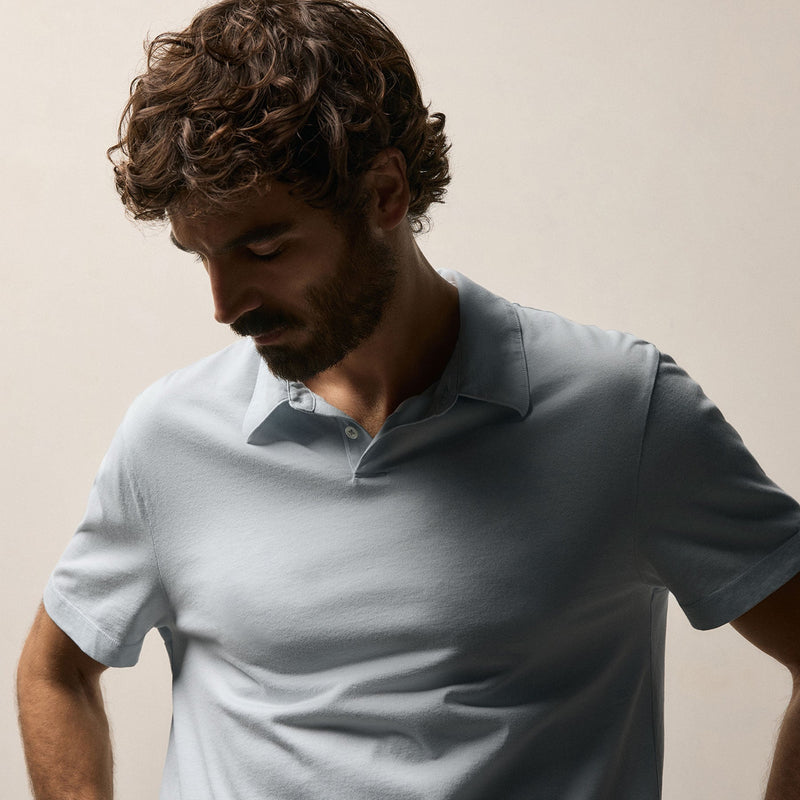 Brushed Lotus Polo in Memory | James Perse Los Angeles
