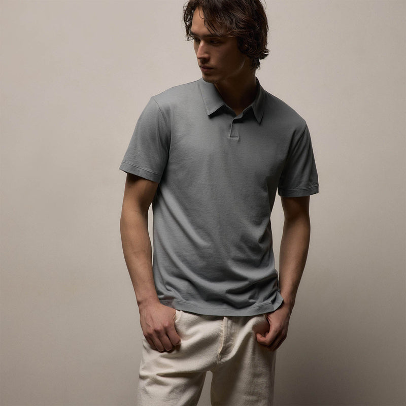 Brushed Lotus Polo in Ore | James Perse Los Angeles