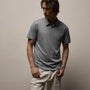 Brushed Lotus Polo in Ore | James Perse Los Angeles