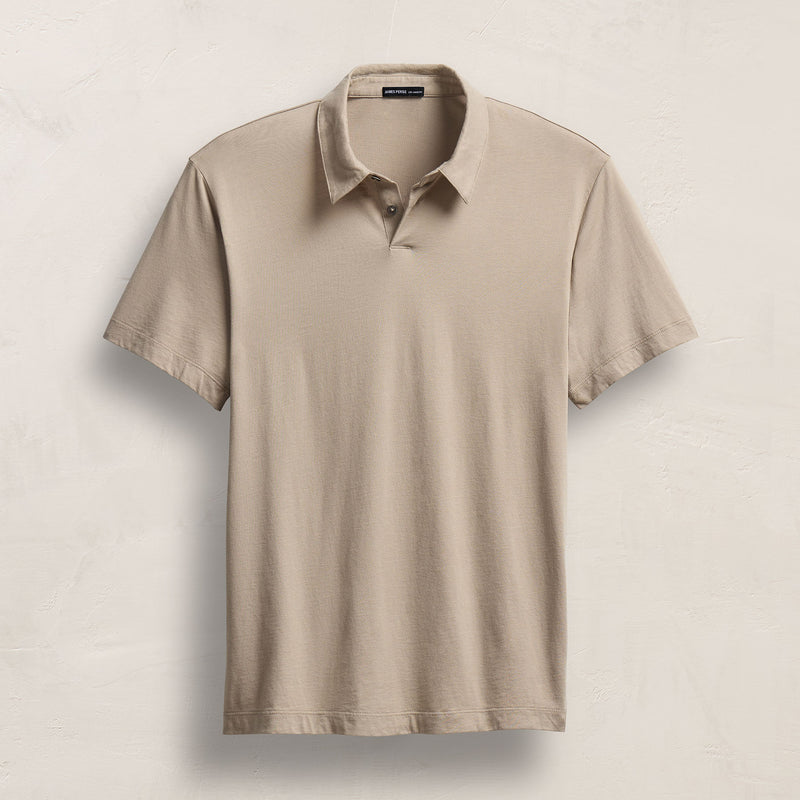 Brushed Lotus Polo in Overcast | James Perse Los Angeles