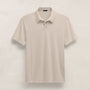 Brushed Lotus Polo in Pearl | James Perse Los Angeles