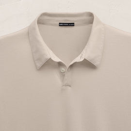 Brushed Lotus Polo in Pearl | James Perse Los Angeles