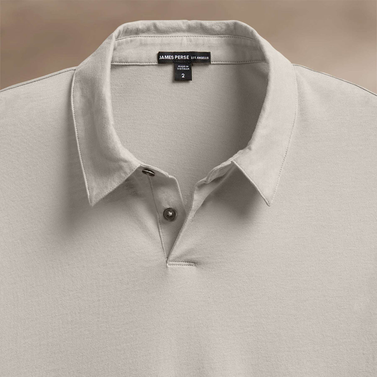 Brushed Lotus Polo in Salt | James Perse Los Angeles