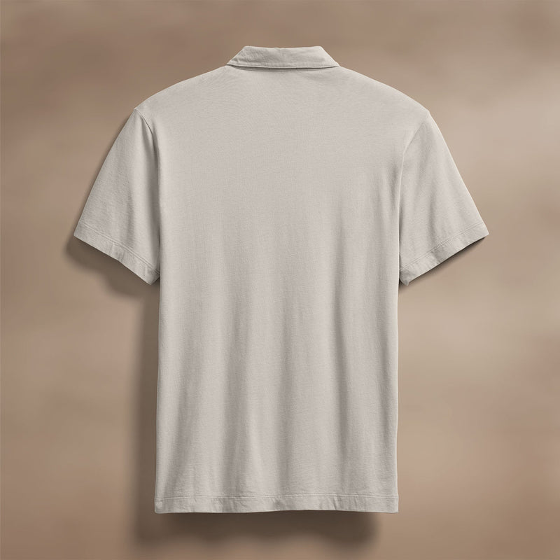 Brushed Lotus Polo in Salt | James Perse Los Angeles