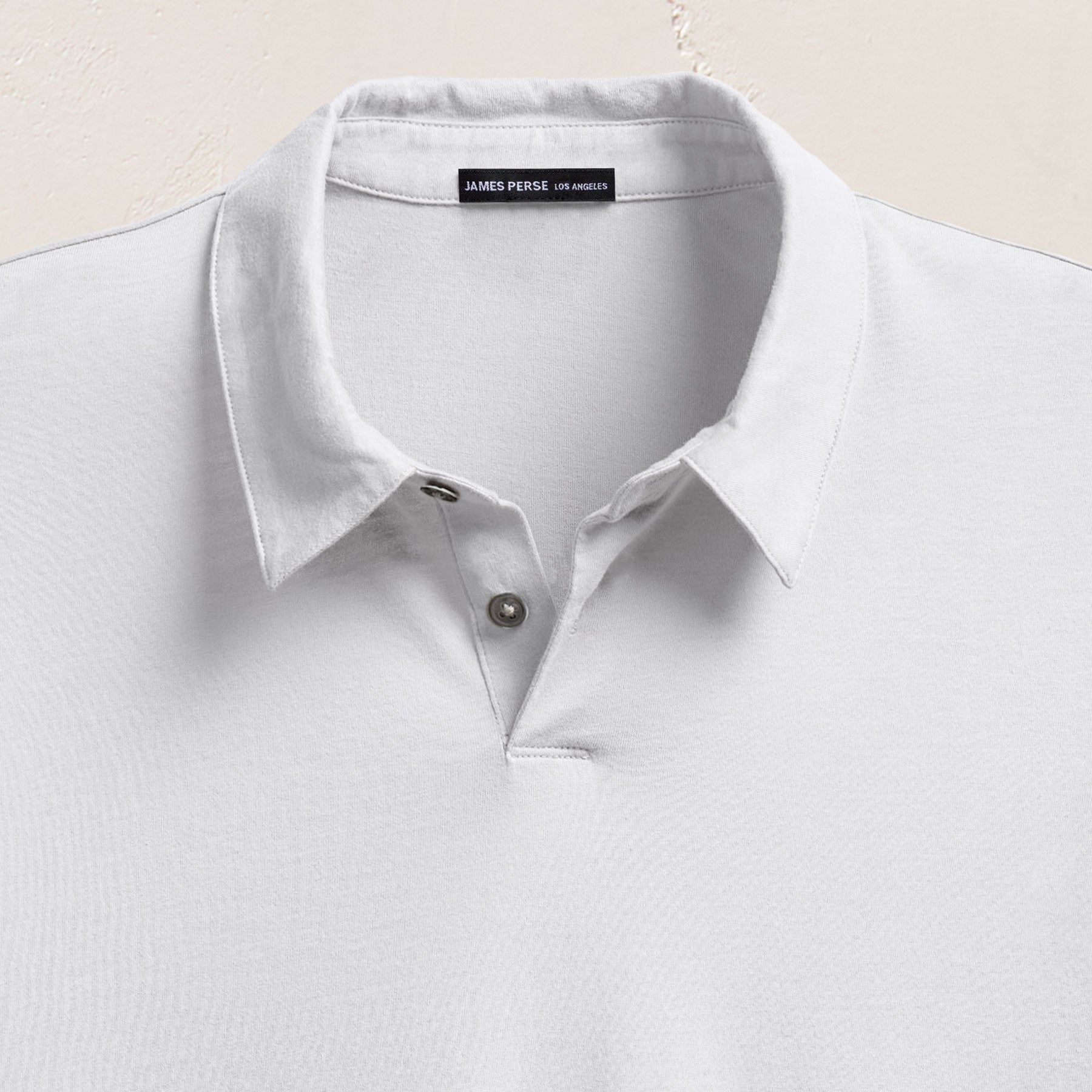 Brushed Lotus Polo - White