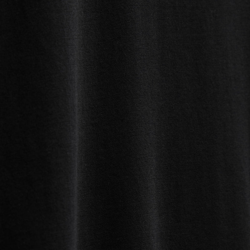 Brushed Lotus Long Sleeve Polo in Black | James Perse Los Angeles