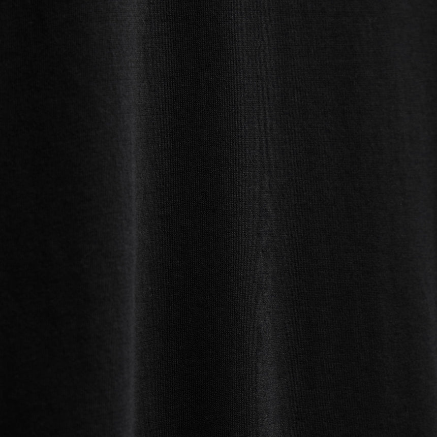 Brushed Lotus Long Sleeve Polo in Black | James Perse Los Angeles