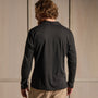 Brushed Lotus Long Sleeve Polo in Black | James Perse Los Angeles