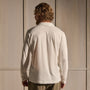 Brushed Lotus Long Sleeve Polo in White | James Perse Los Angeles