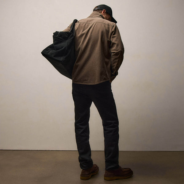 Herringbone Twill Shirt Jacket - Caribou Pigment