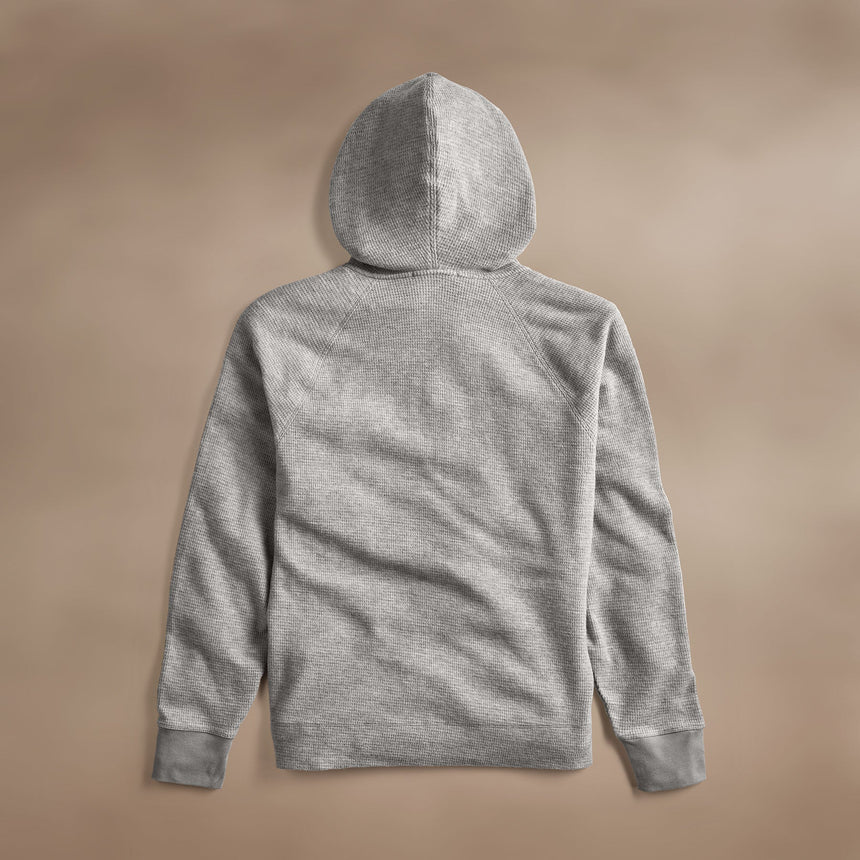 Brushed Thermal Zip Up  in Heather Grey | James Perse Los Angeles