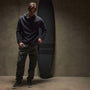 Thermal Knit Hooded Raglan in Magma | James Perse Los Angeles