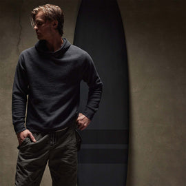 Thermal Knit Hooded Raglan in Magma | James Perse Los Angeles