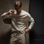 Thermal Knit Raglan Top in Oyster | James Perse Los Angeles