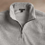 Brushed Thermal Half Zip  in Heather Grey | James Perse Los Angeles