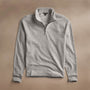 Brushed Thermal Half Zip  in Heather Grey | James Perse Los Angeles