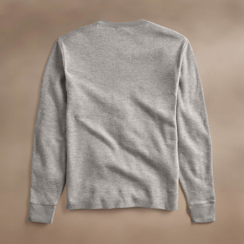 Brushed Thermal Crew Neck  in Heather Grey | James Perse Los Angeles