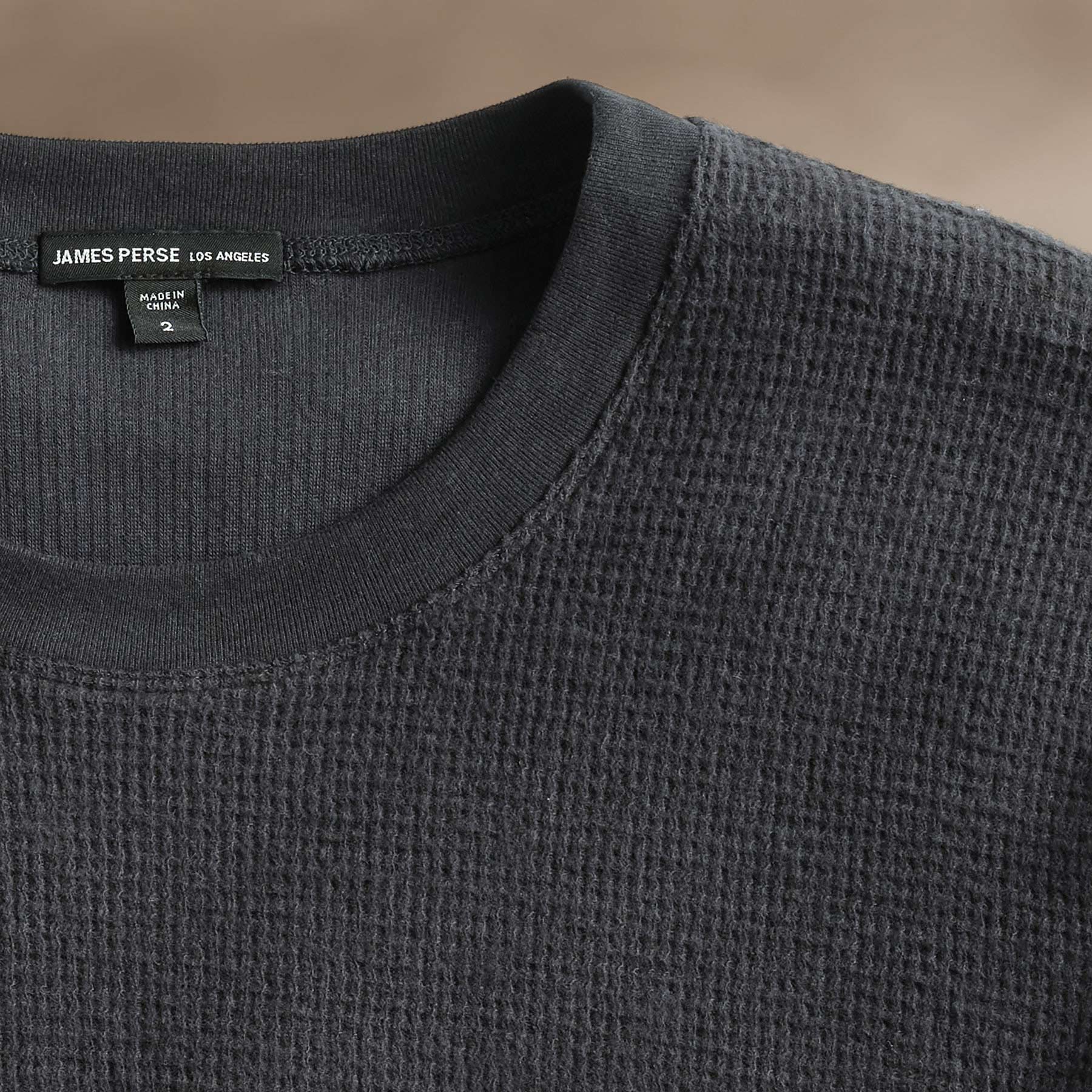 Brushed Thermal Crew Neck  in Magma | James Perse Los Angeles