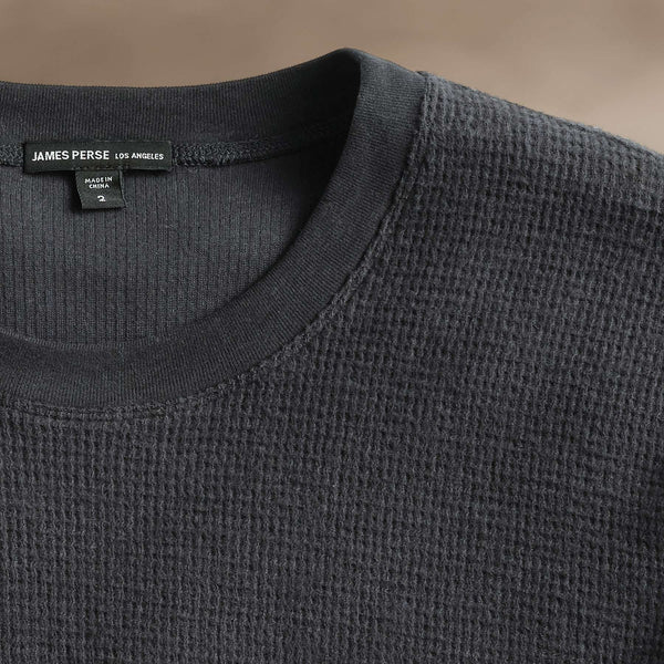Brushed Thermal Crew Neck  in Magma | James Perse Los Angeles