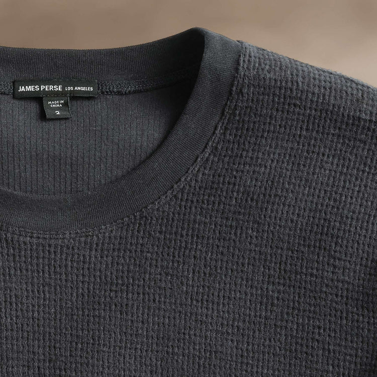 Brushed Thermal Crew Neck  in Magma | James Perse Los Angeles