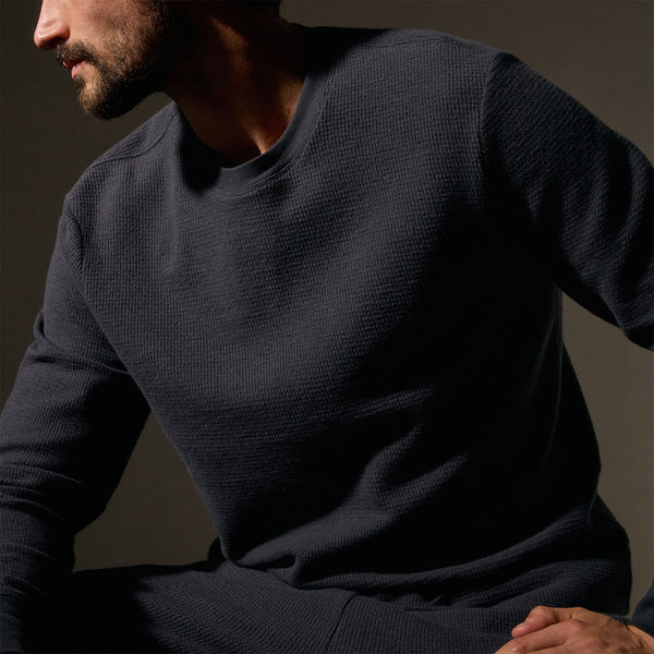 Brushed Thermal Crew Neck in Magma | James Perse Los Angeles