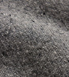 Marled Cashmere Linen Crew in Heather Grey | James Perse Los Angeles