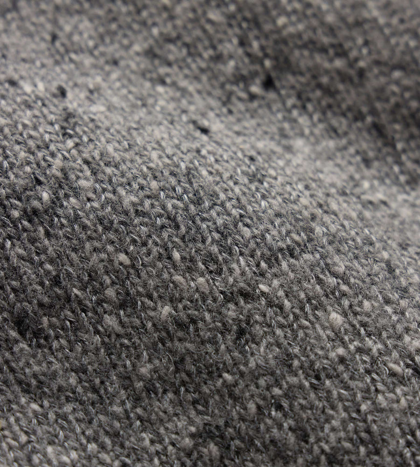 Marled Cashmere Linen Crew in Heather Grey | James Perse Los Angeles