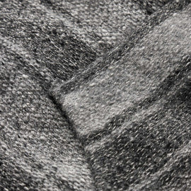Baja Stripe Cashmere Hoodie in Charcoal/Heather Grey | James Perse Los Angeles