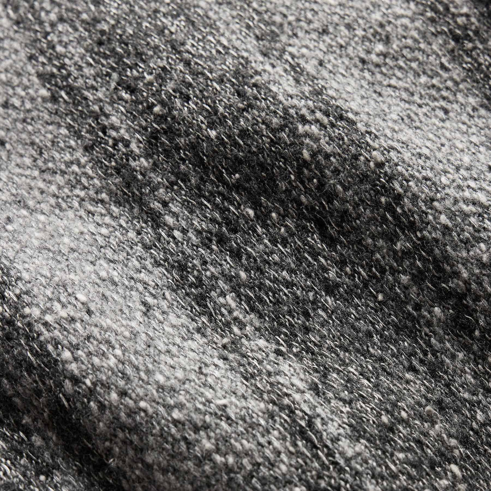 Baja Stripe Cashmere Hoodie in Charcoal/Heather Grey | James Perse Los Angeles