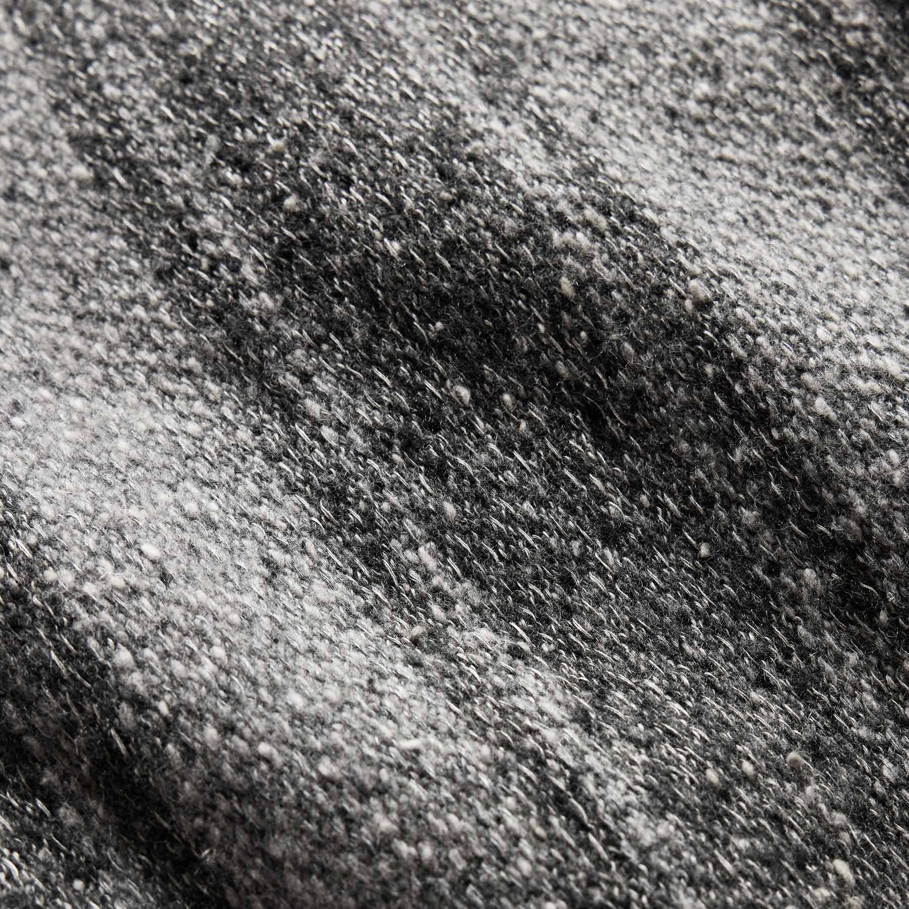 Baja Stripe Cashmere Hoodie in Charcoal/Heather Grey | James Perse Los Angeles