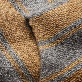 Baja Stripe Cashmere Hoodie in Heather Grey/Toffee | James Perse Los Angeles