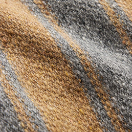 Baja Stripe Cashmere Hoodie in Heather Grey/Toffee | James Perse Los Angeles